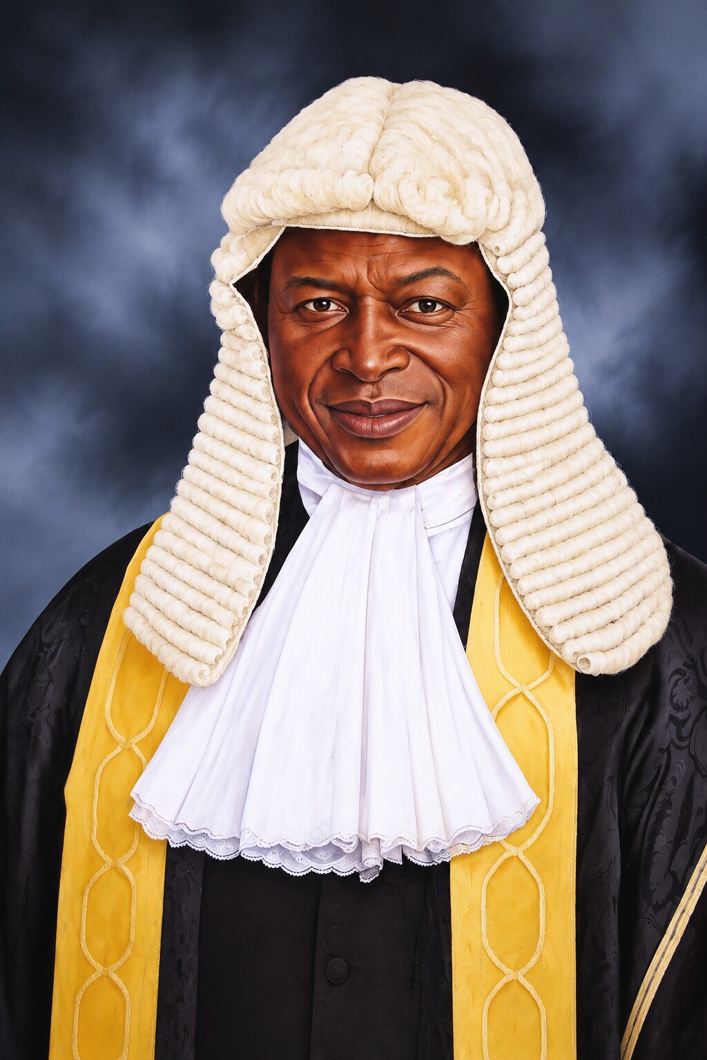 Distinguished Nigerian legal practitioner in ceremonial attire